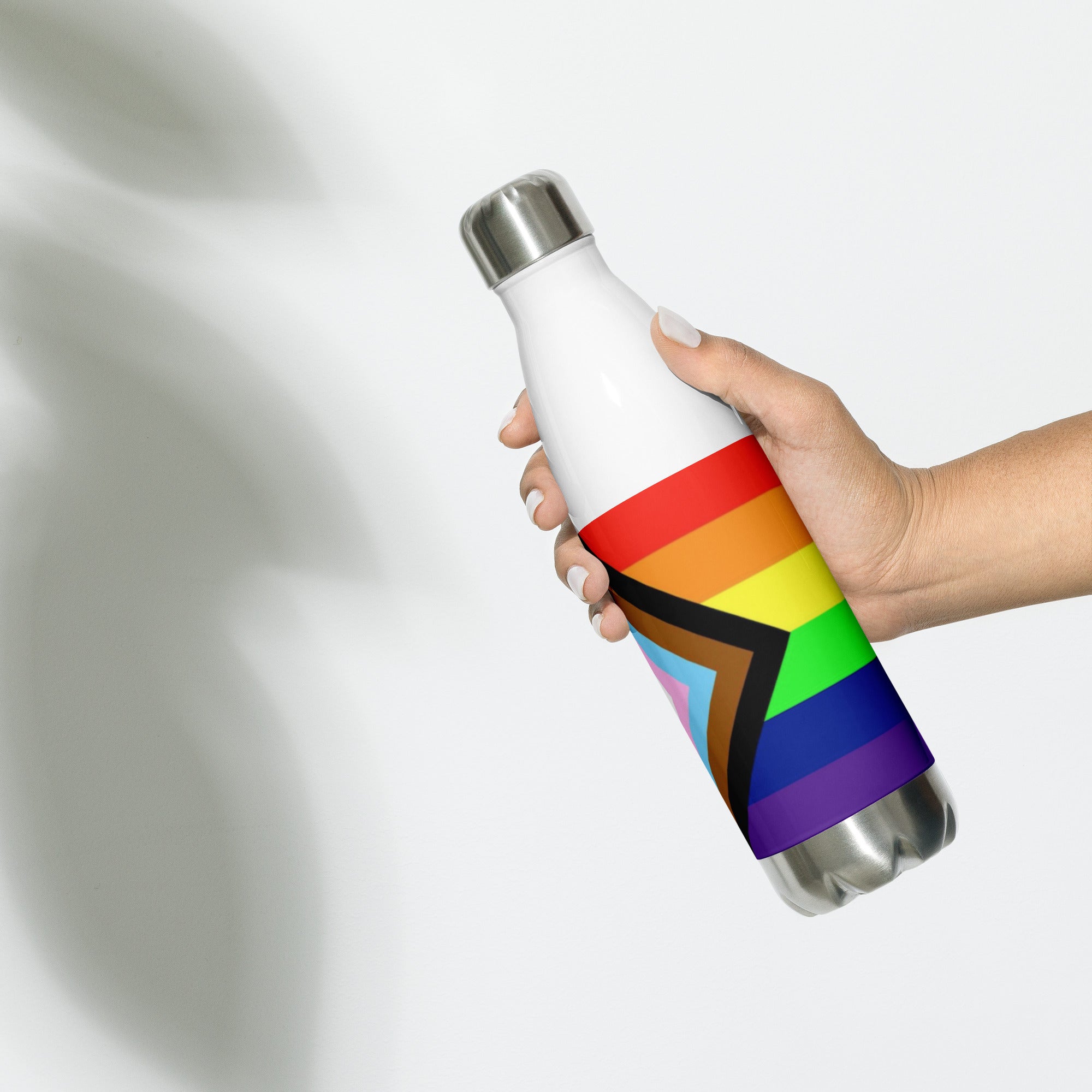 Botella de Agua de Acero Inoxidable Pride Intersex-Inclusive