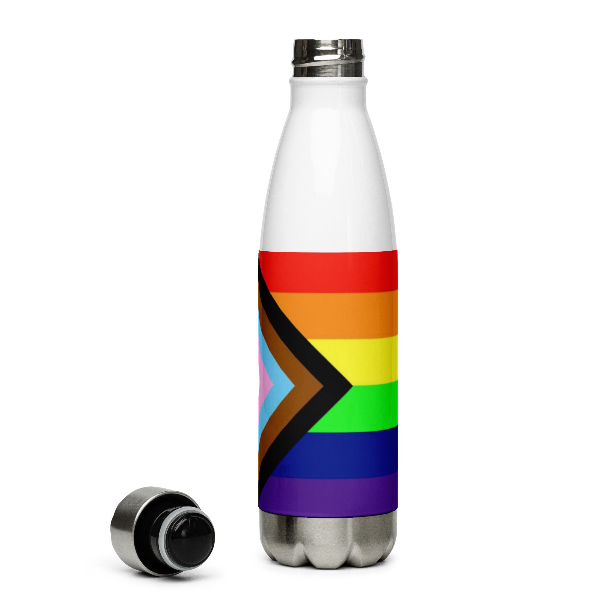 Botella de Agua de Acero Inoxidable Pride Intersex-Inclusive