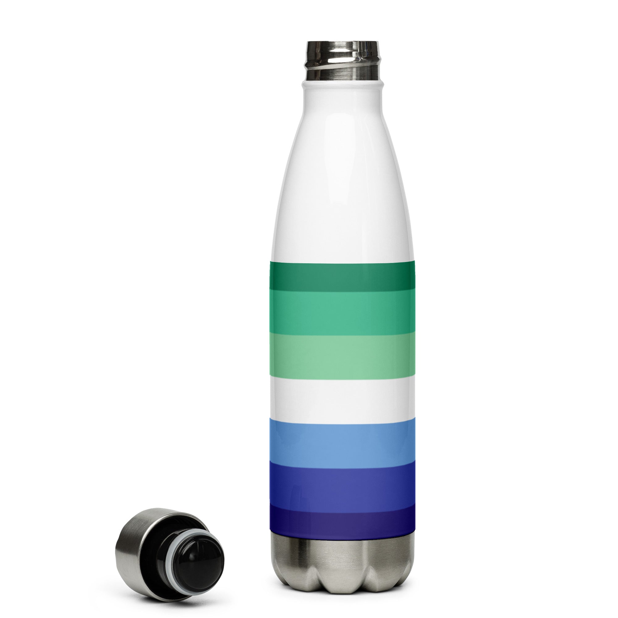 Botella de agua de acero inoxidable Bandera del Orgullo Gay