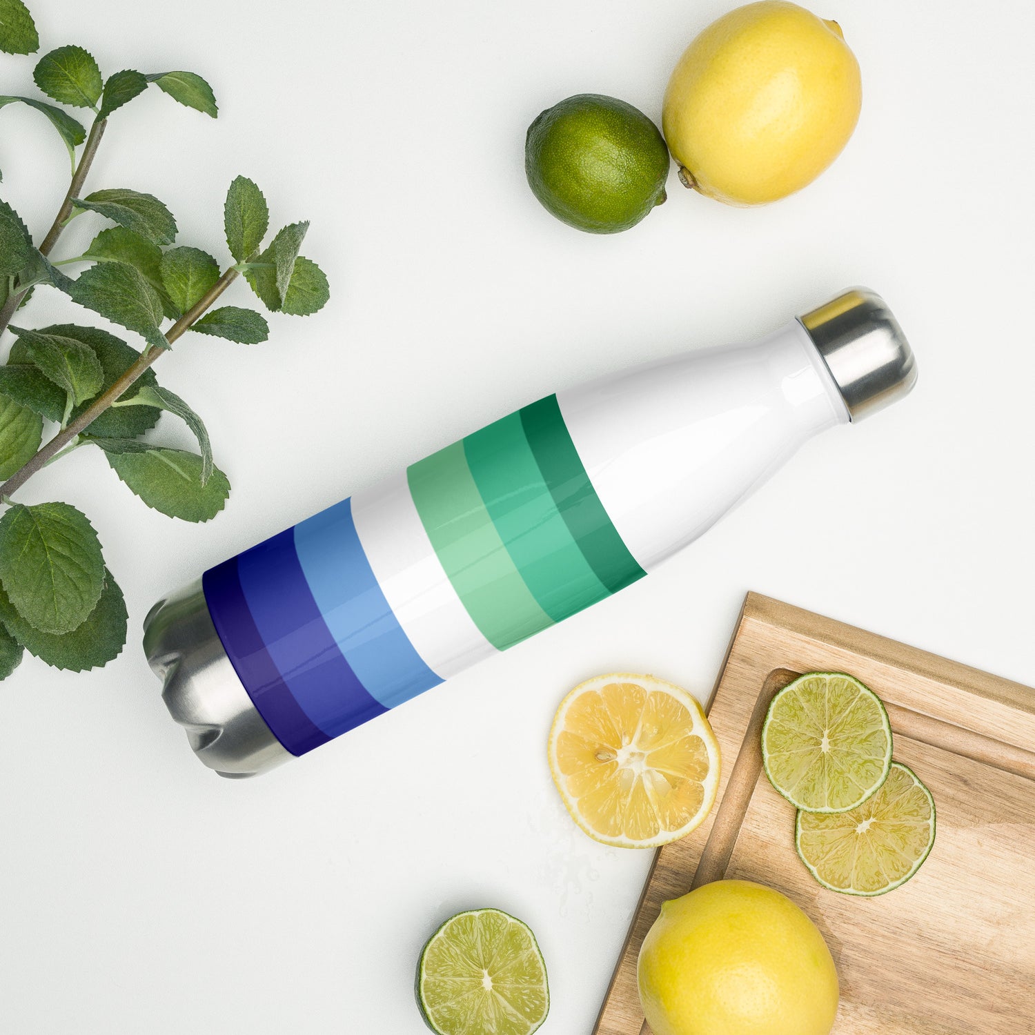 Stainless Steel Water Bottle Gay Pride Flag