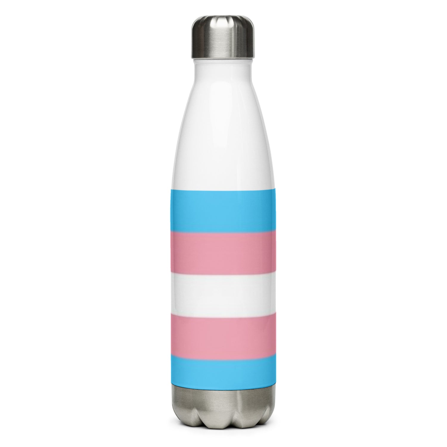 Stainless Steel Water Bottle Transgender Flag