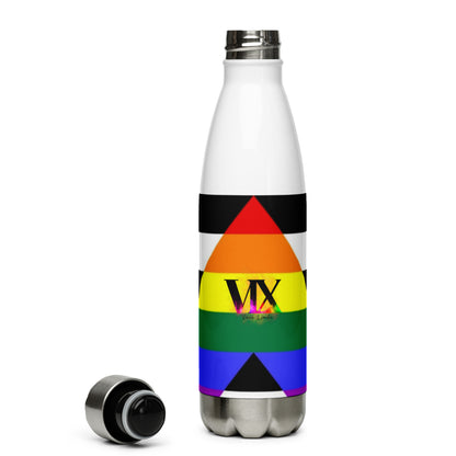 Stainless Steel Water Bottle Straight Ally Flag