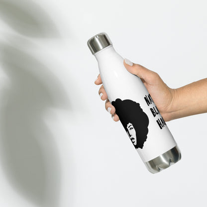 Stainless Steel Water Bottle Natural Black Hair