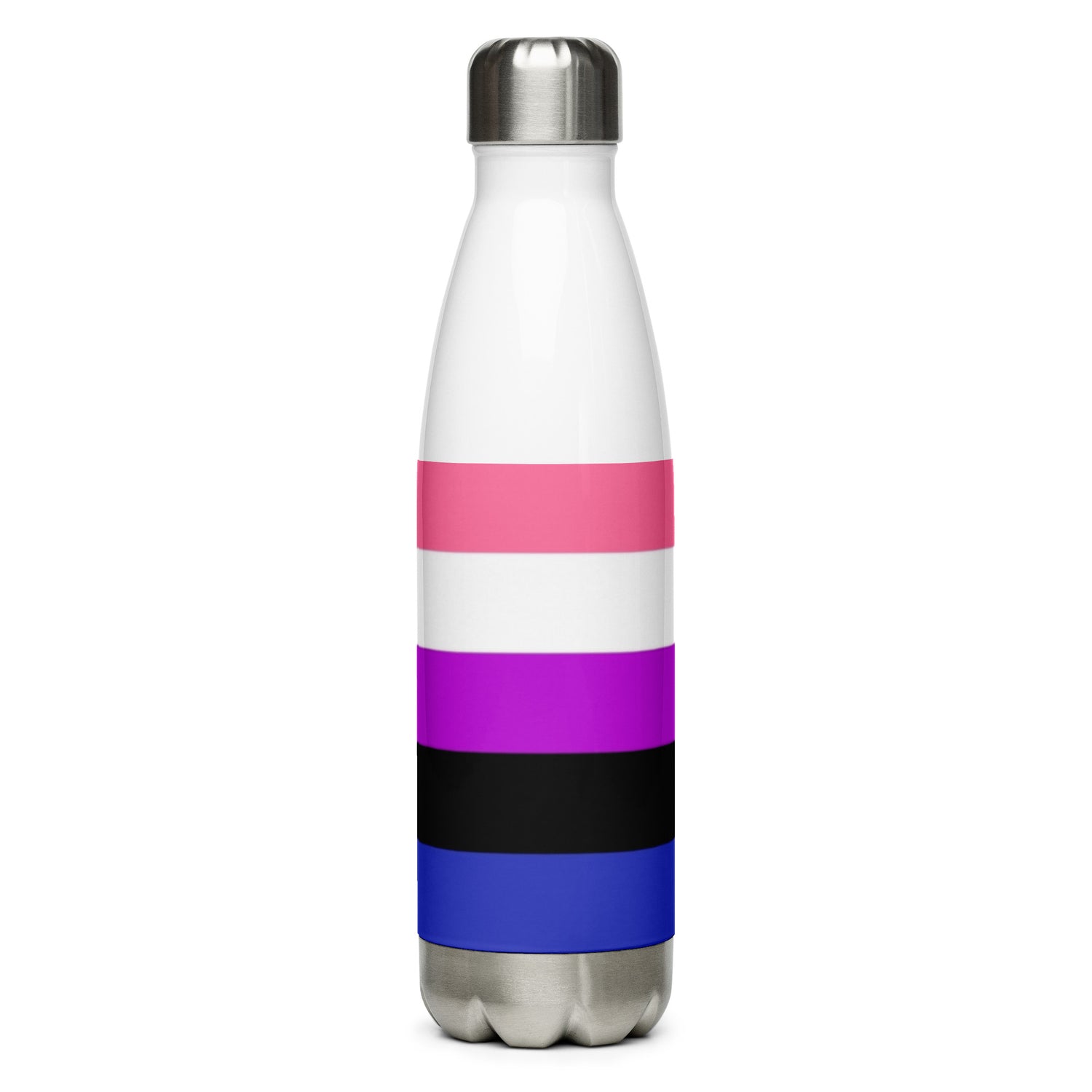 Stainless Steel Water Bottle Genderfluid Pride