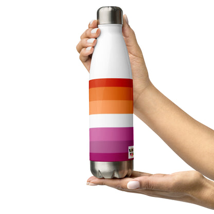 Stainless Steel Water Bottle Lesbian Pride