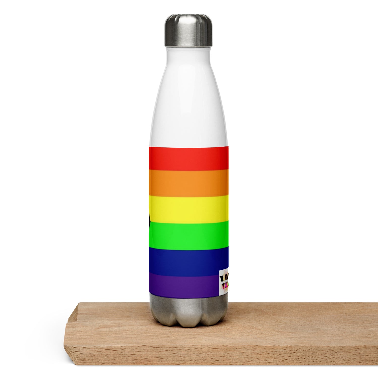 Stainless Steel Water Bottle Pride Intersex-Inclusive