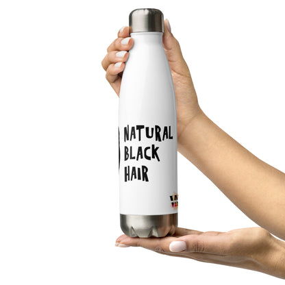 Stainless Steel Water Bottle Natural Black Hair