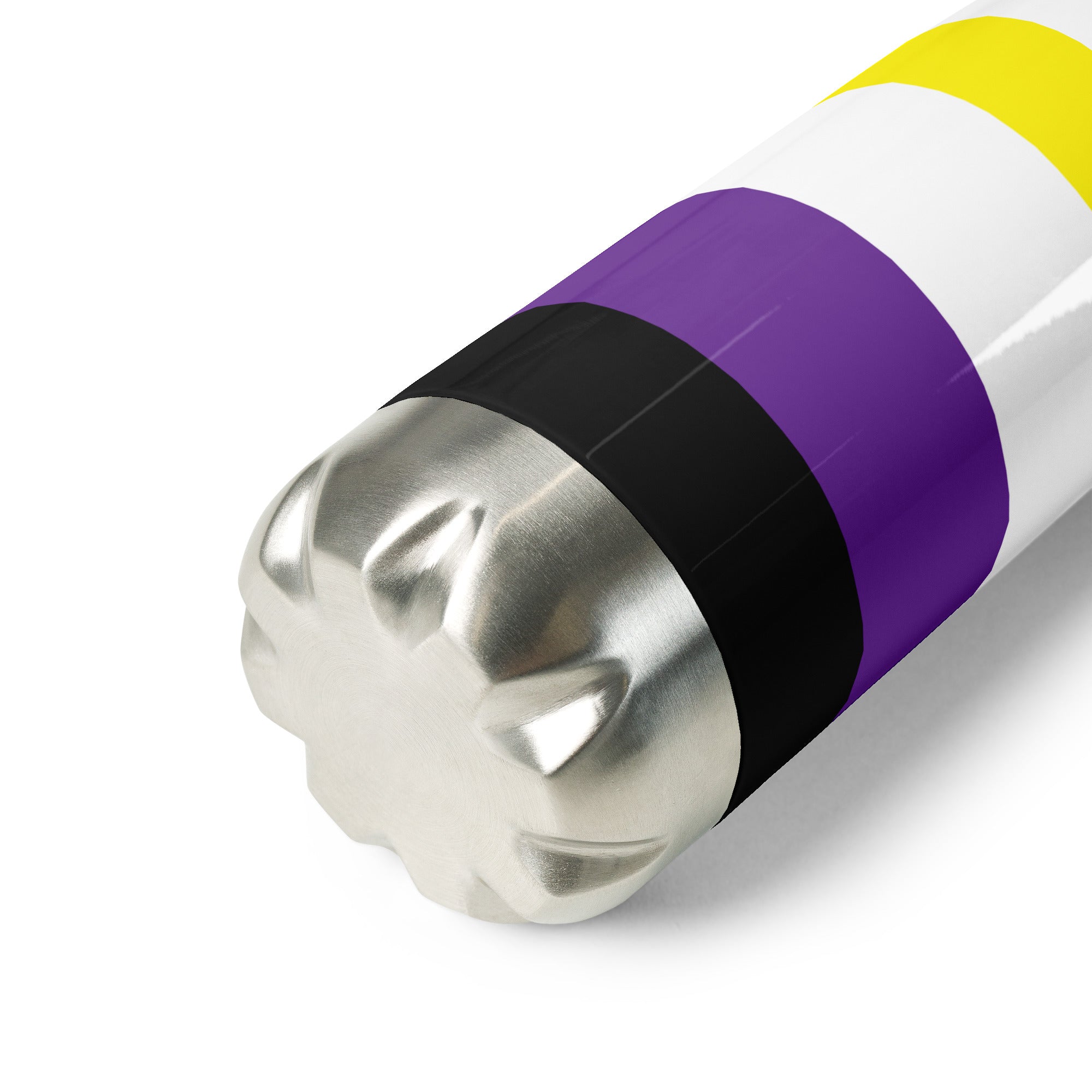 Stainless Steel Water Bottle Non-Binary Flag