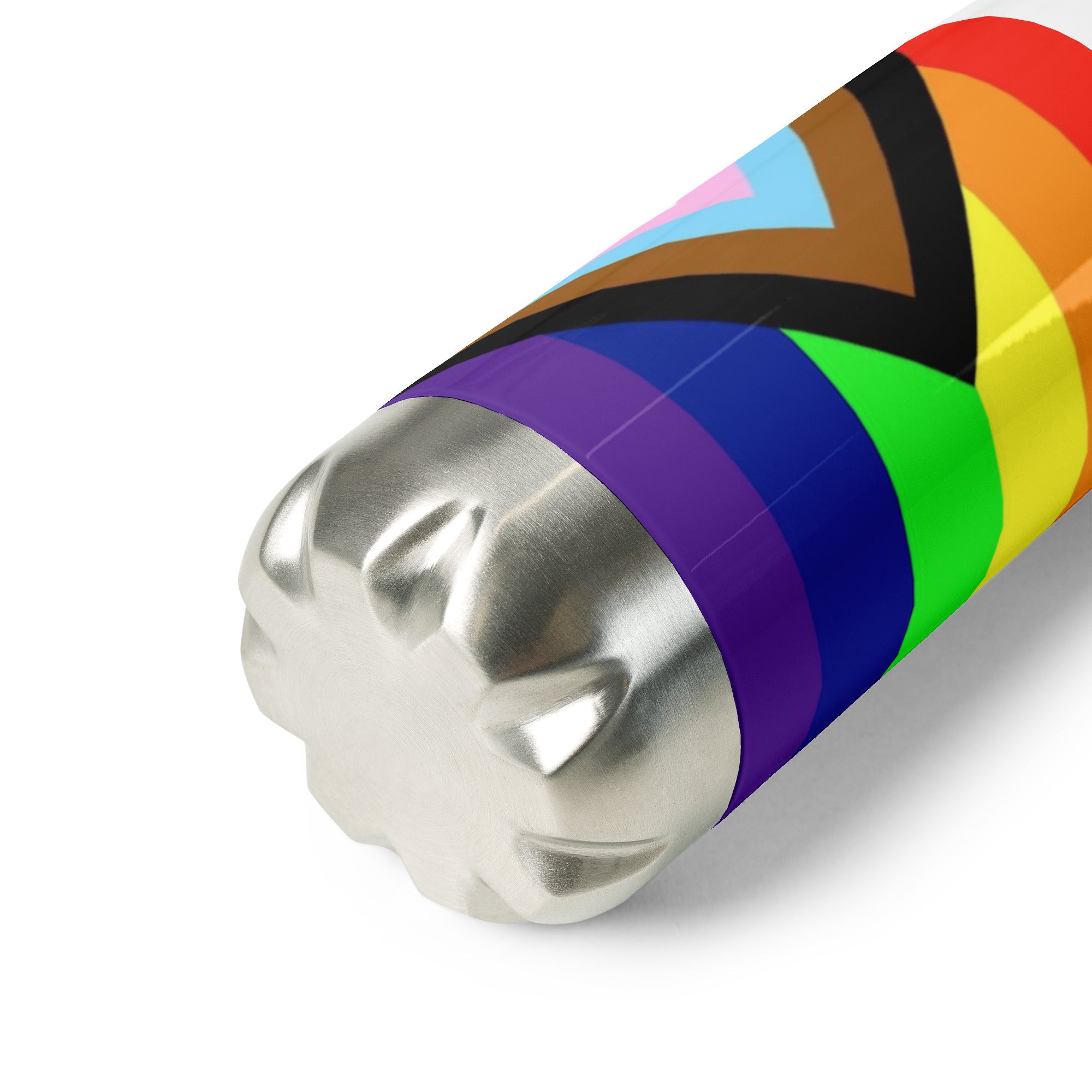 Botella de Agua de Acero Inoxidable Pride Intersex-Inclusive