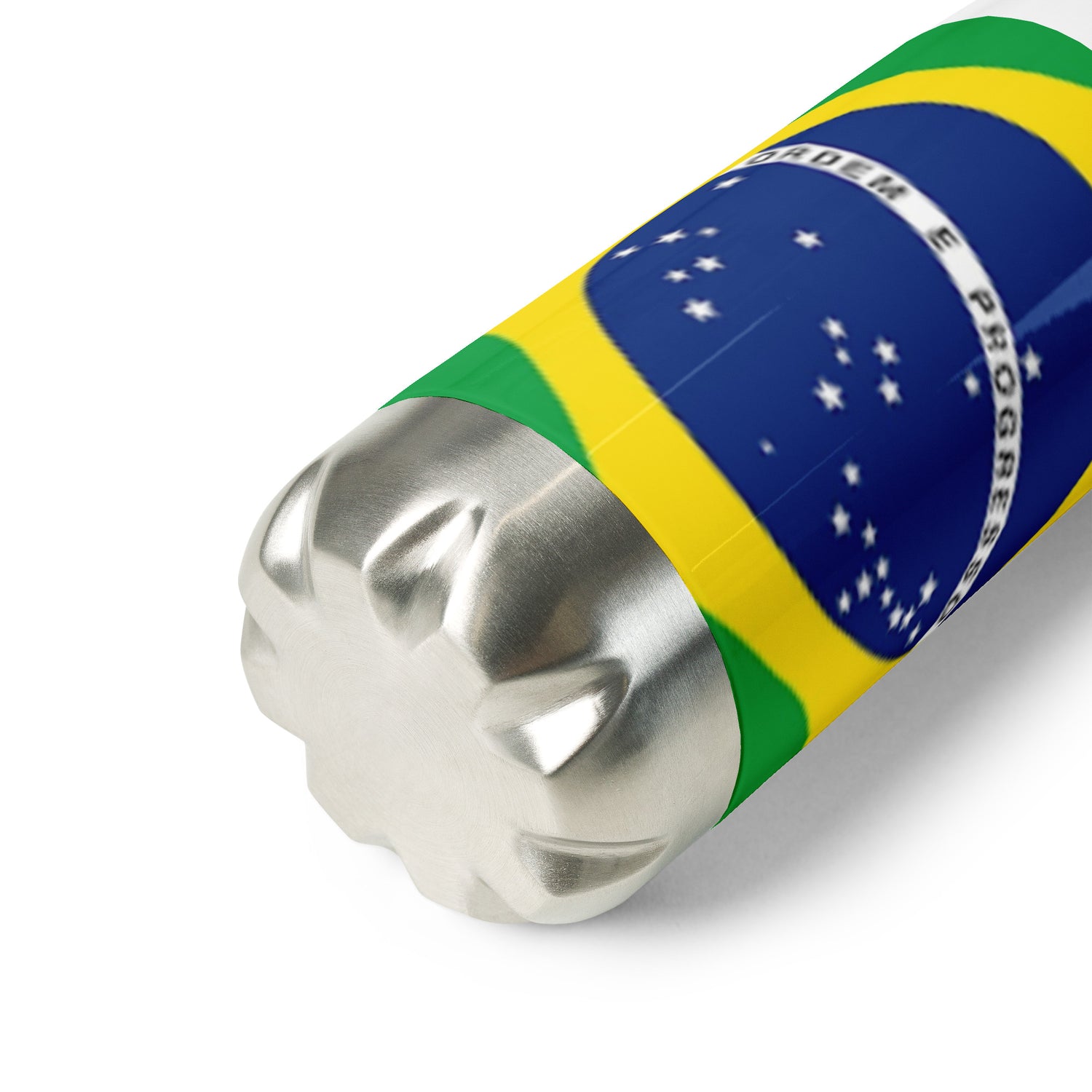 Botella de agua de acero inoxidable Bandera de Brasil