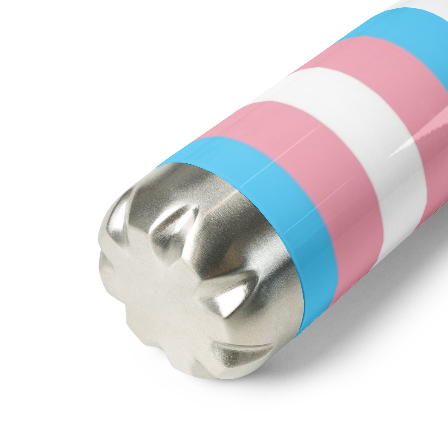 Stainless Steel Water Bottle Transgender Flag