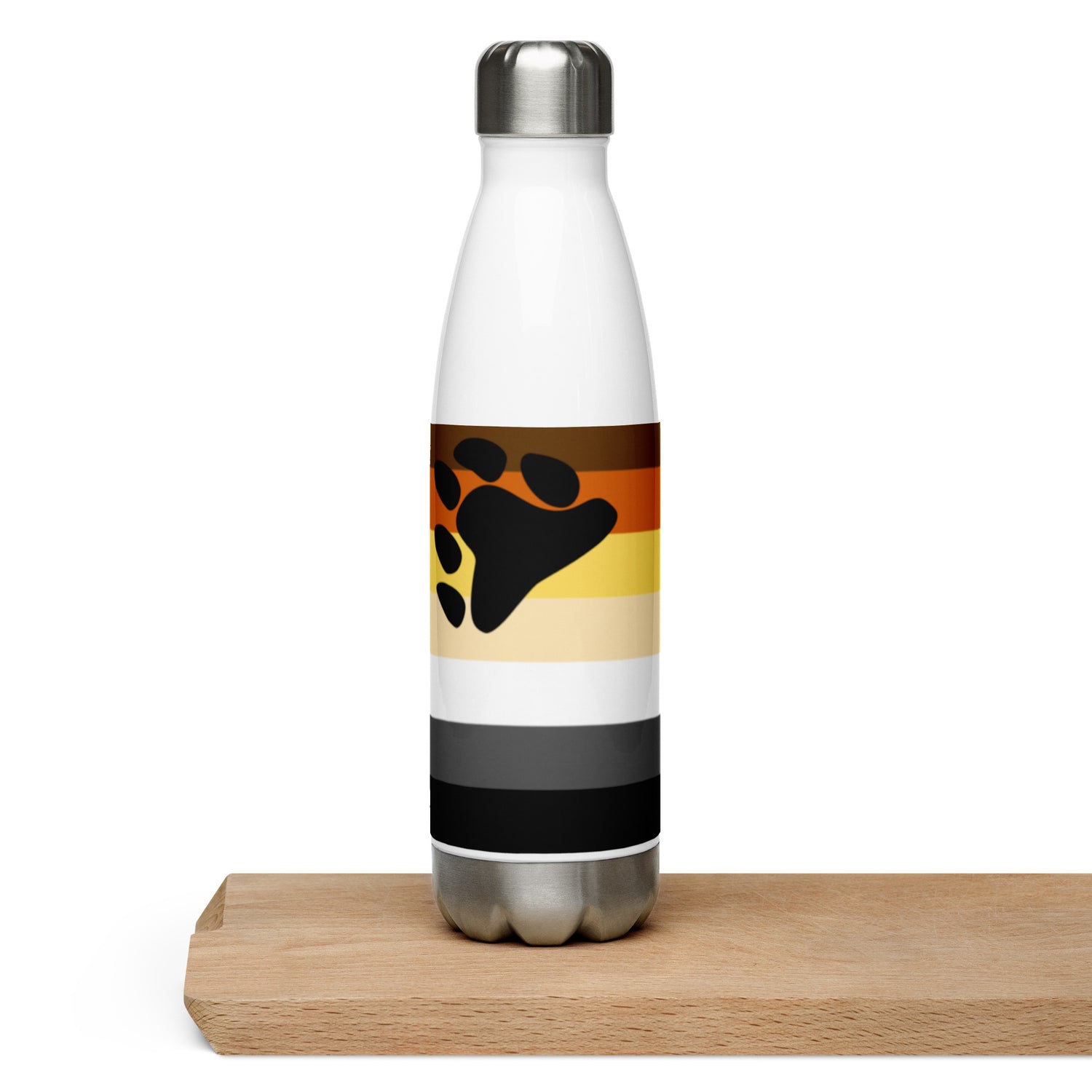 Stainless Steel Water Bottle Bear Pride