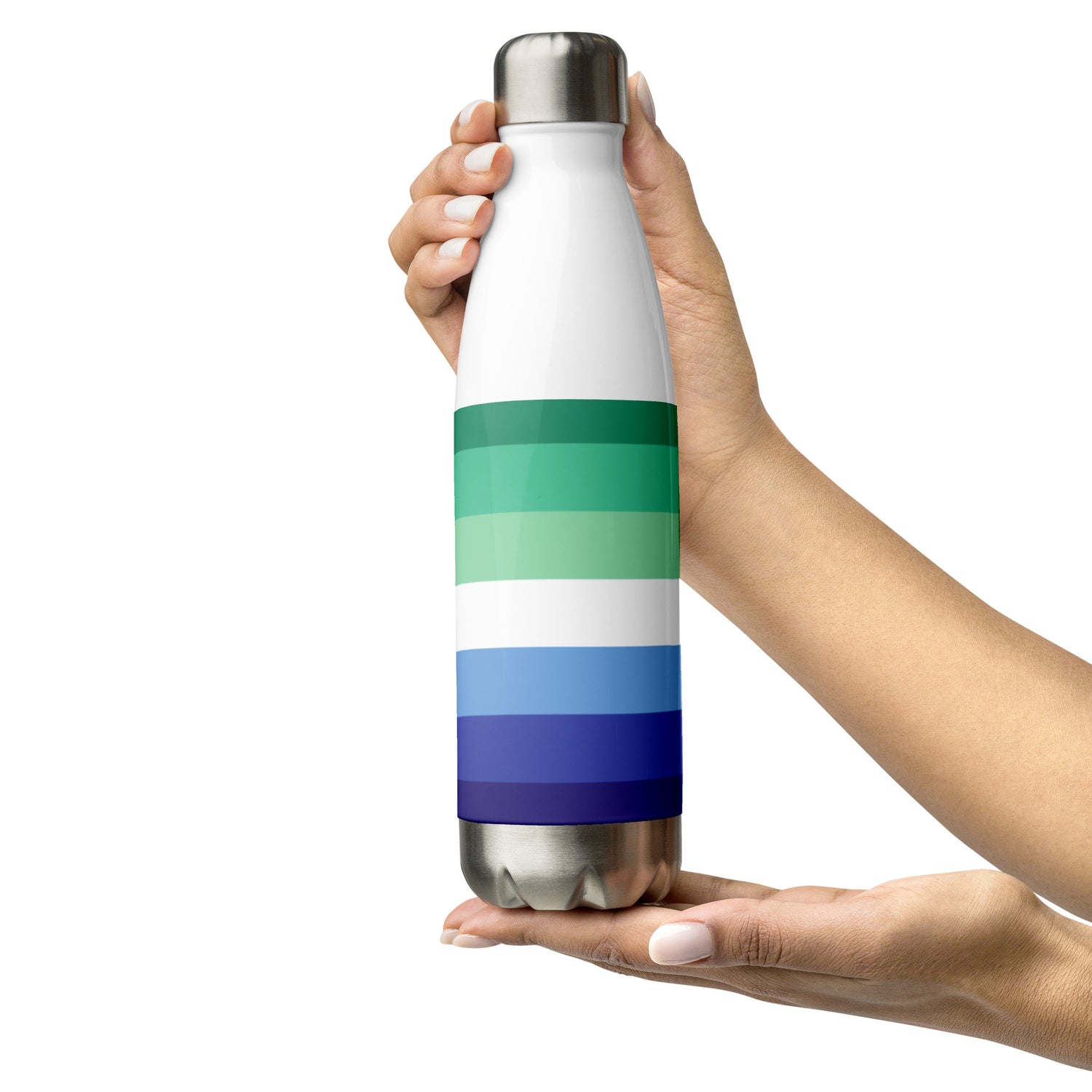 Stainless Steel Water Bottle Gay Pride Flag