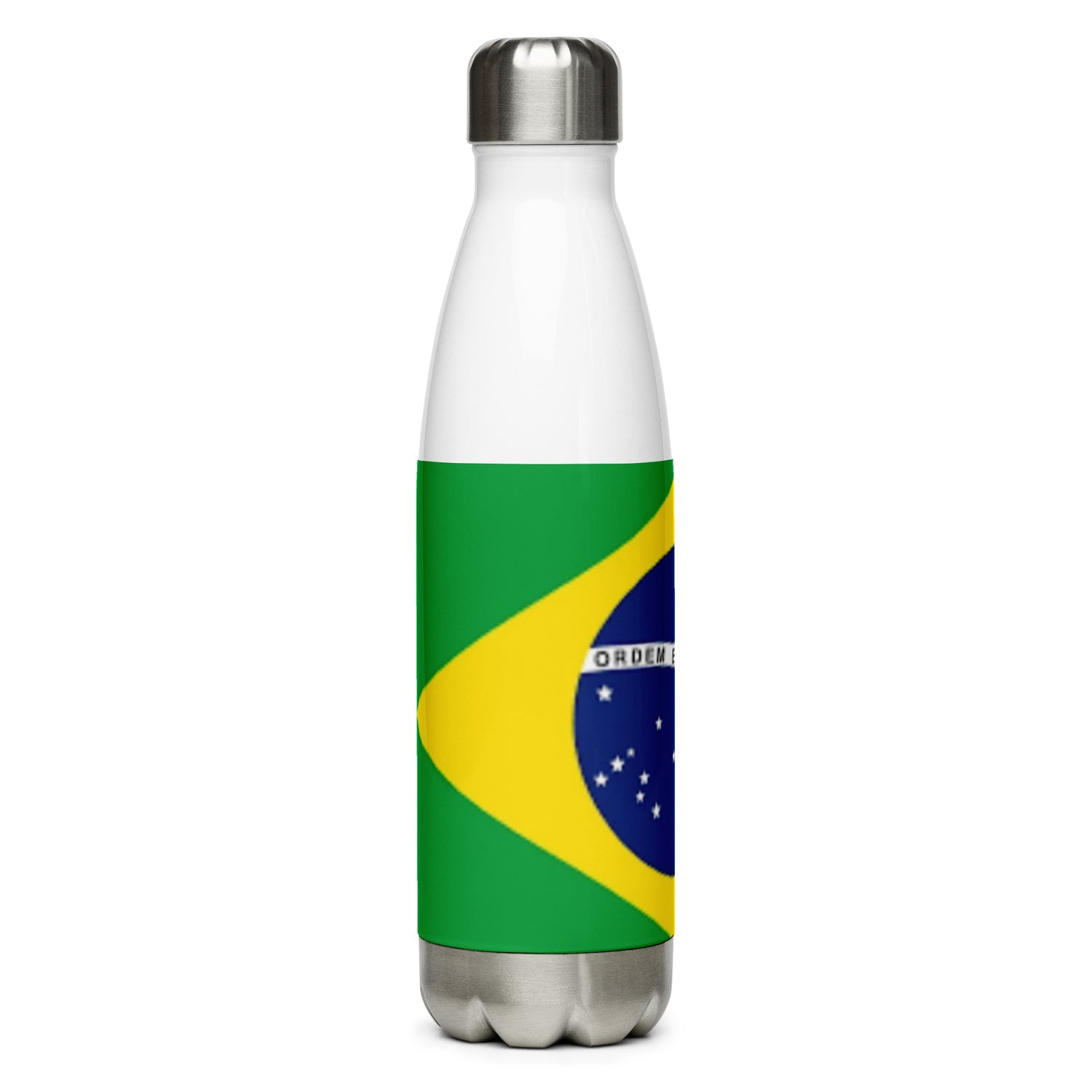 Botella de agua de acero inoxidable Bandera de Brasil