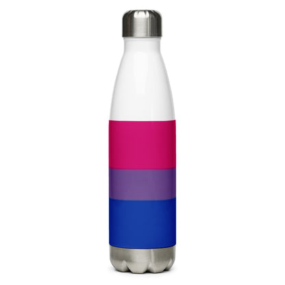 Botella de agua de acero inoxidable Bandera Bisexual