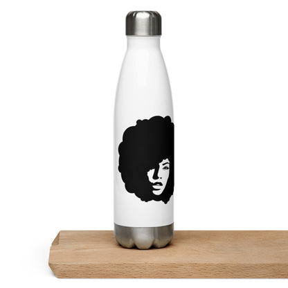 Stainless Steel Water Bottle Natural Black Hair