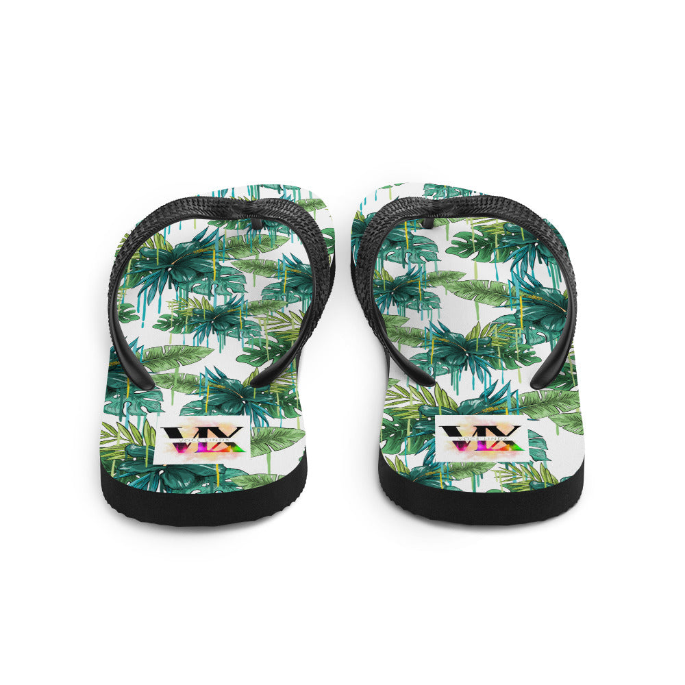 Chanclas Flores Verdes