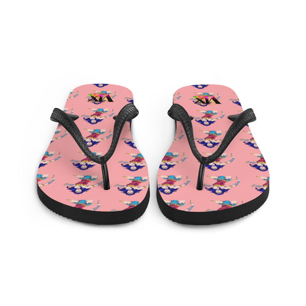 Chanclas Mujer Maravilla Fondo Rosa