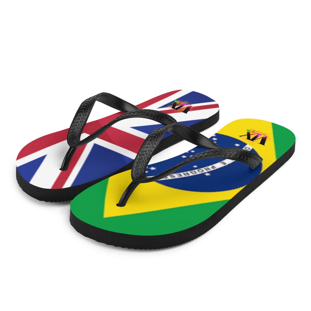 Chanclas de Brasil e Inglaterra