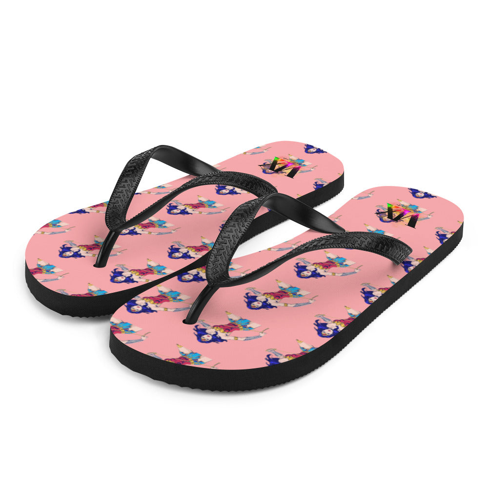 Chanclas Mujer Maravilla Fondo Rosa