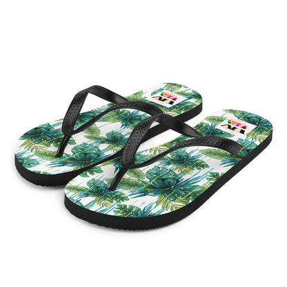 Chanclas Flores Verdes