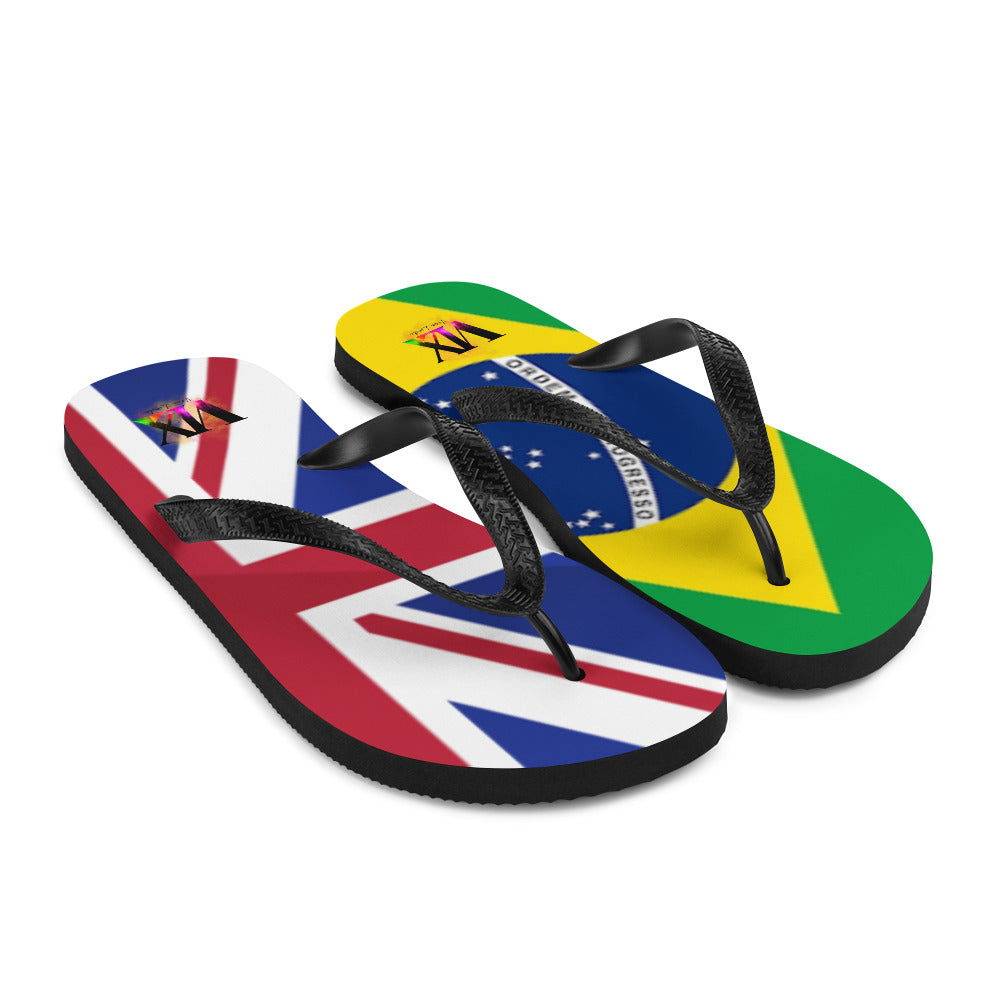 Brazil &amp; England Flip-Flops