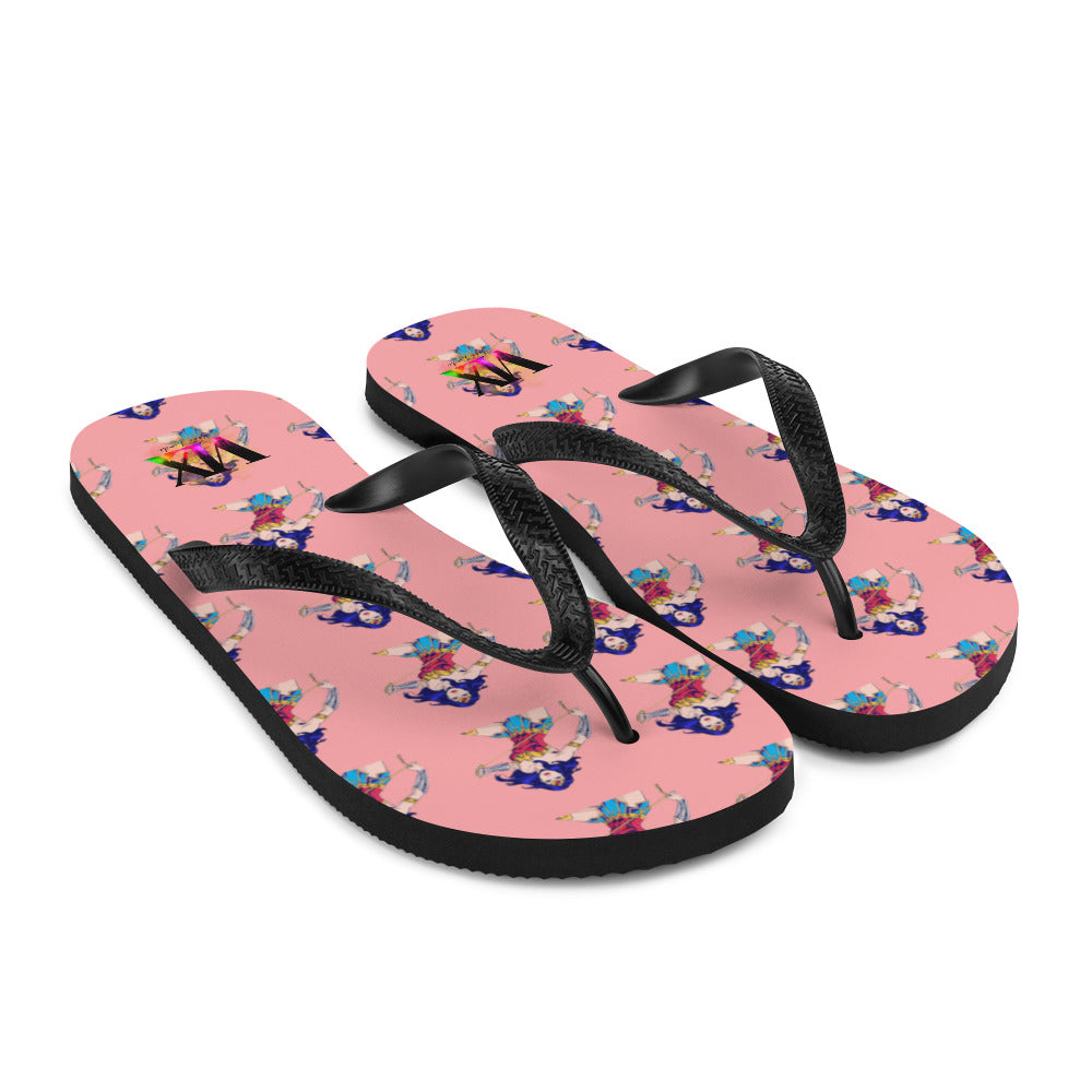 Chanclas Mujer Maravilla Fondo Rosa