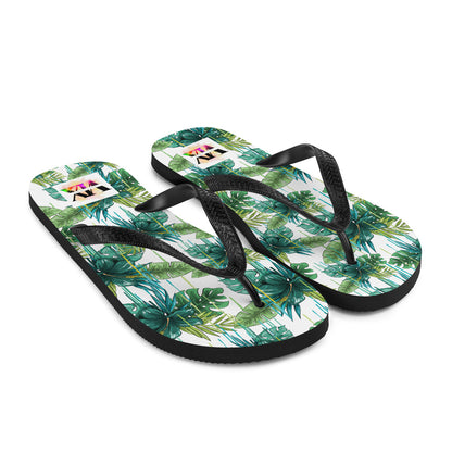 Chanclas Flores Verdes