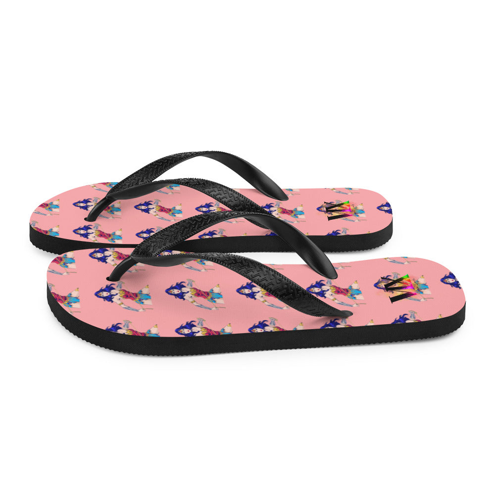 Chanclas Mujer Maravilla Fondo Rosa