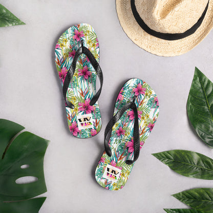 Flip-Flops Pink Flowers