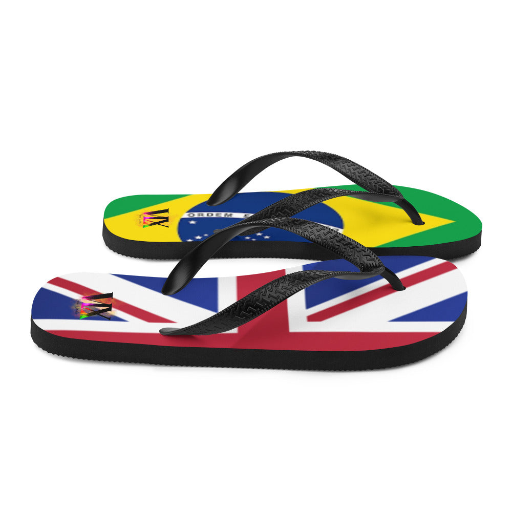 Brazil &amp; England Flip-Flops