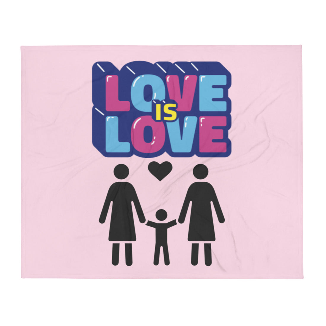 Throw Blanket Love is Love Two Mums