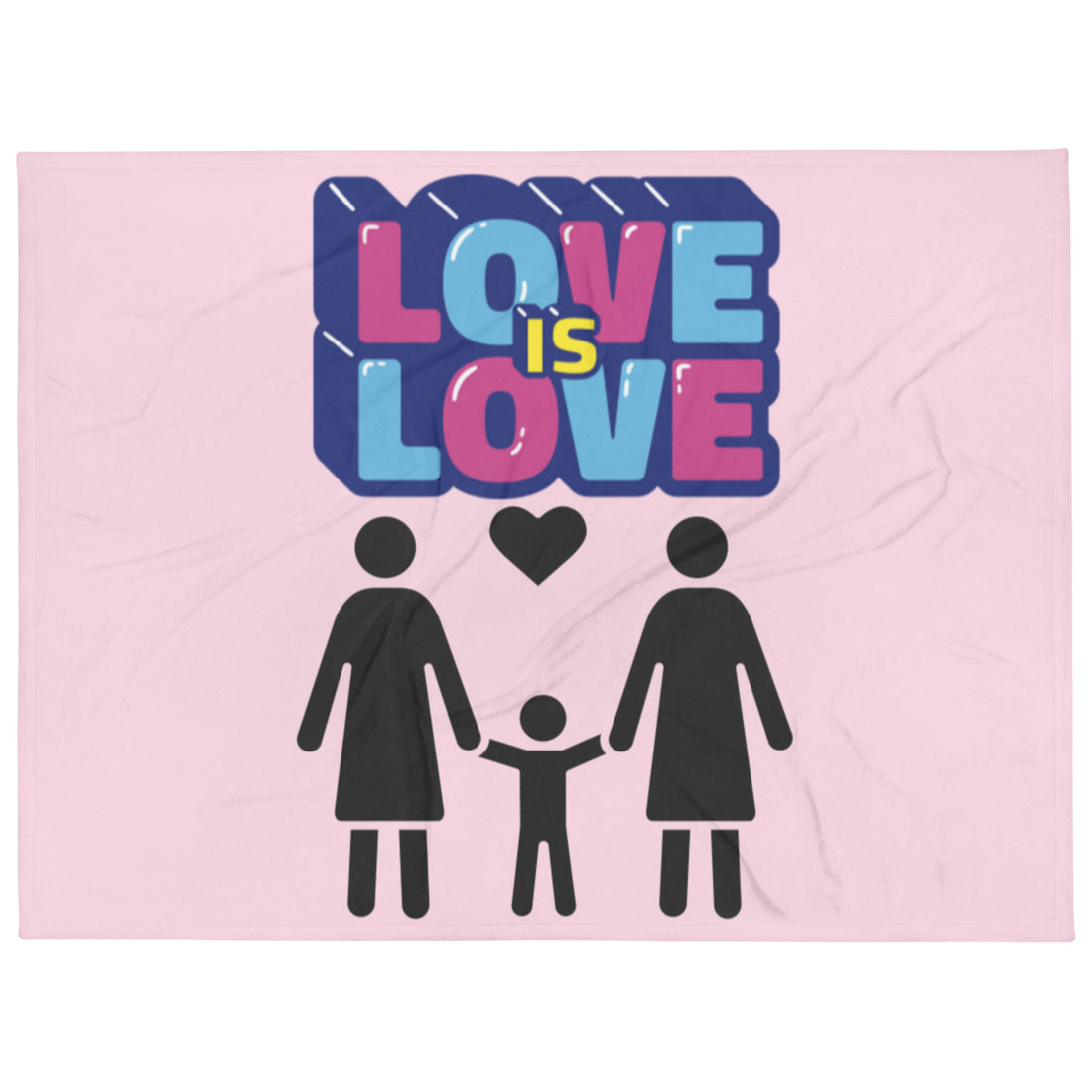 Throw Blanket Love is Love Two Mums