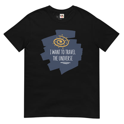 Camiseta de manga corta Quiero Viajar por el Universo