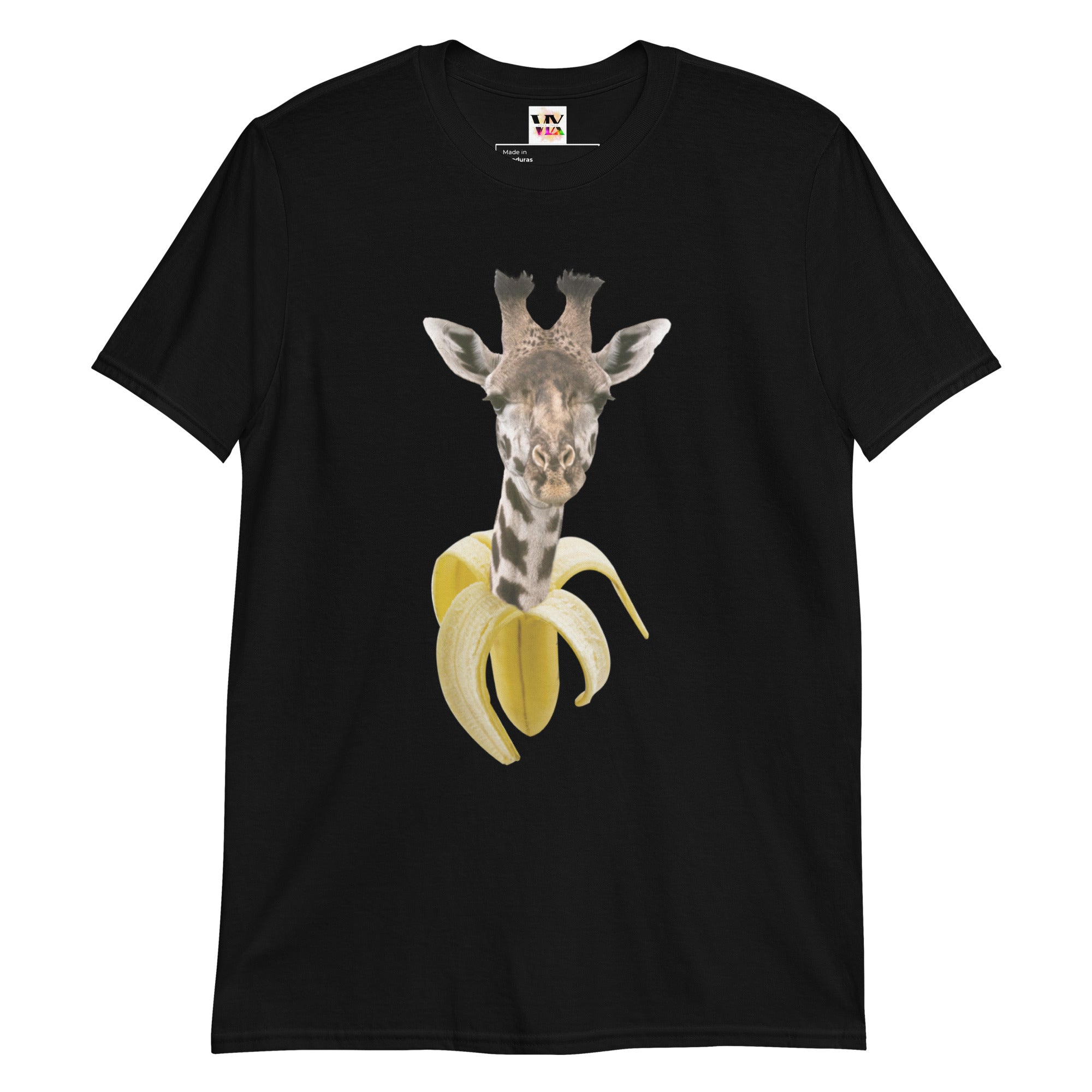 Camiseta Manga Curta Banana Girafa