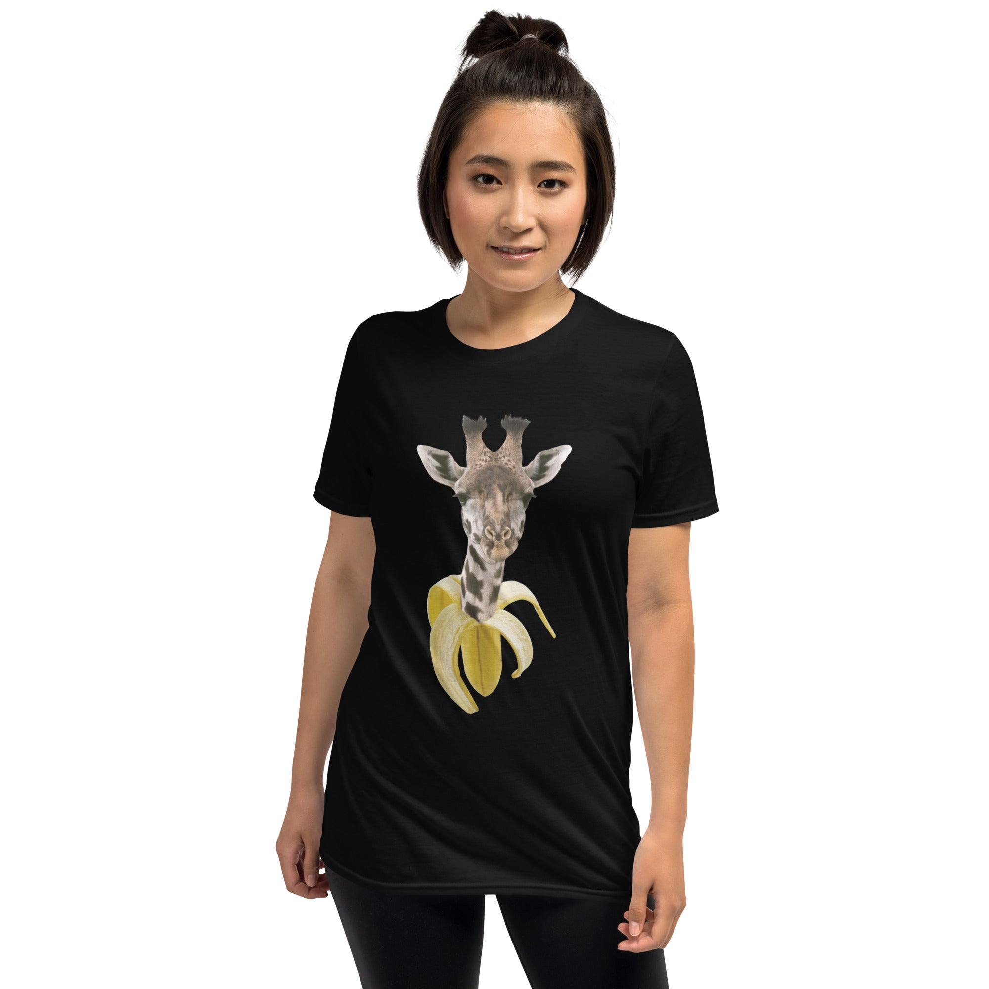 Camiseta Manga Curta Banana Girafa