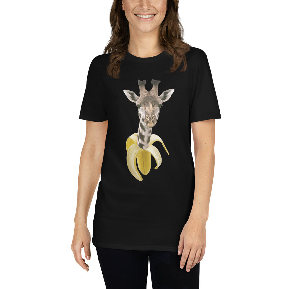 Camiseta Manga Curta Banana Girafa