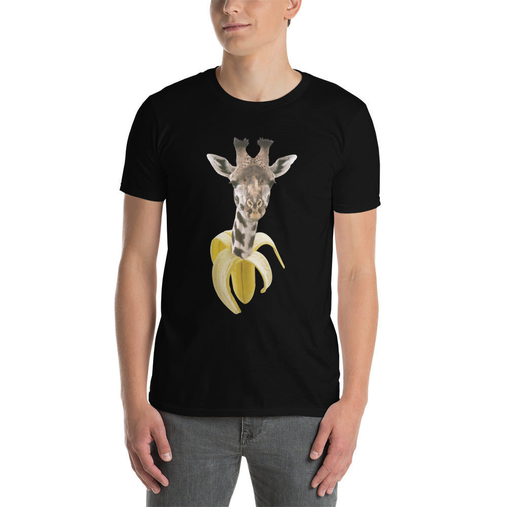 Camiseta Manga Curta Banana Girafa