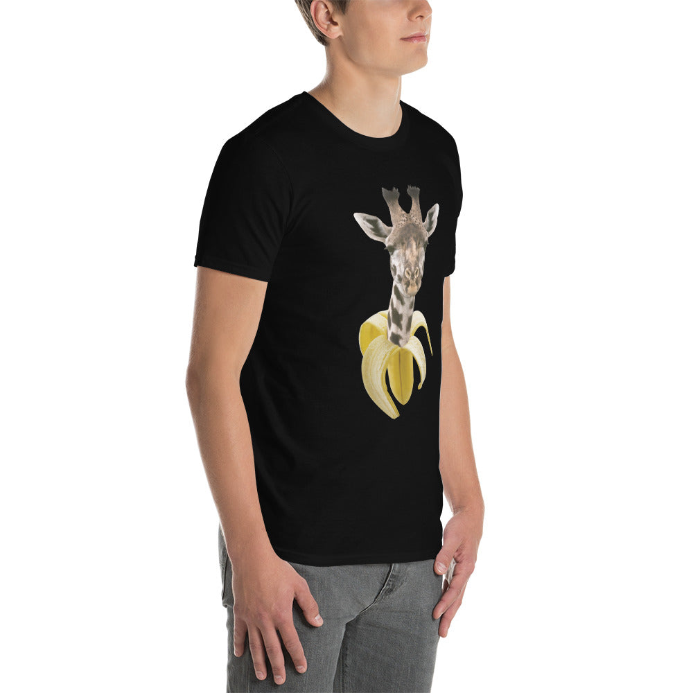 Camiseta Manga Curta Banana Girafa