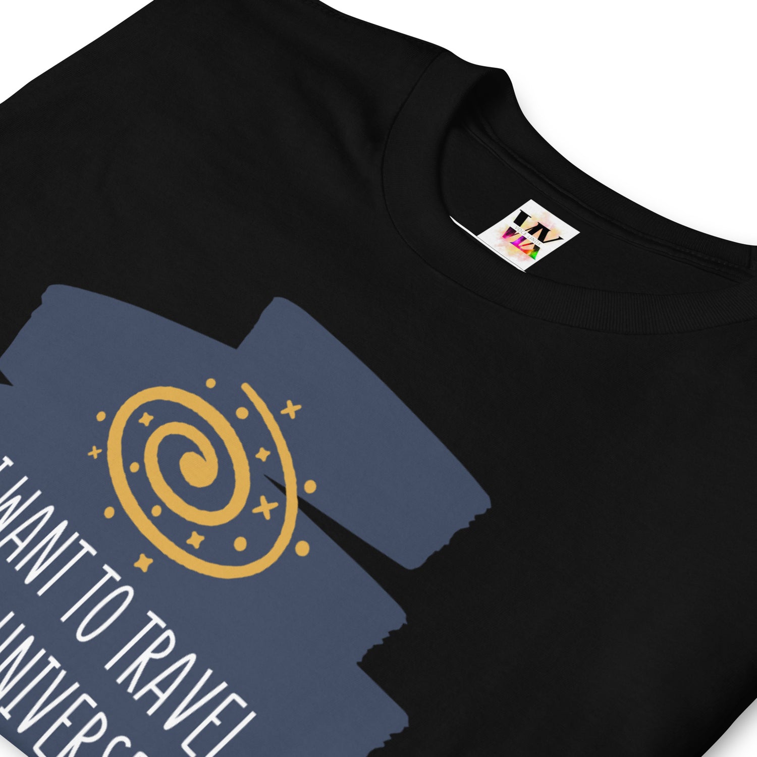 Camiseta Manga Curta Quero Viajar pelo Universo