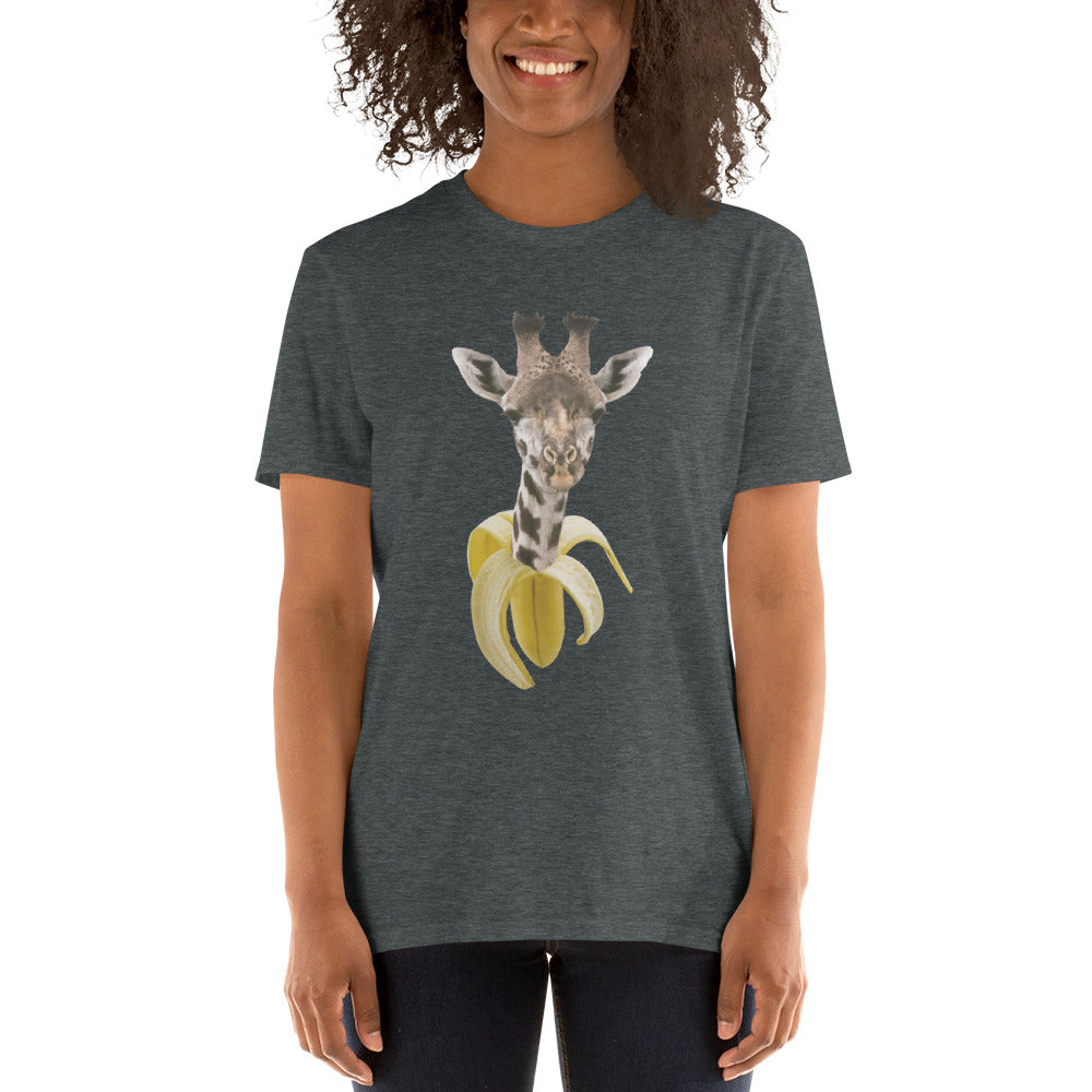 Camiseta Manga Curta Banana Girafa