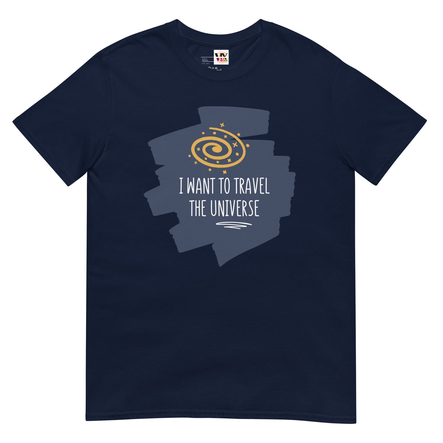 Camiseta Manga Curta Quero Viajar pelo Universo