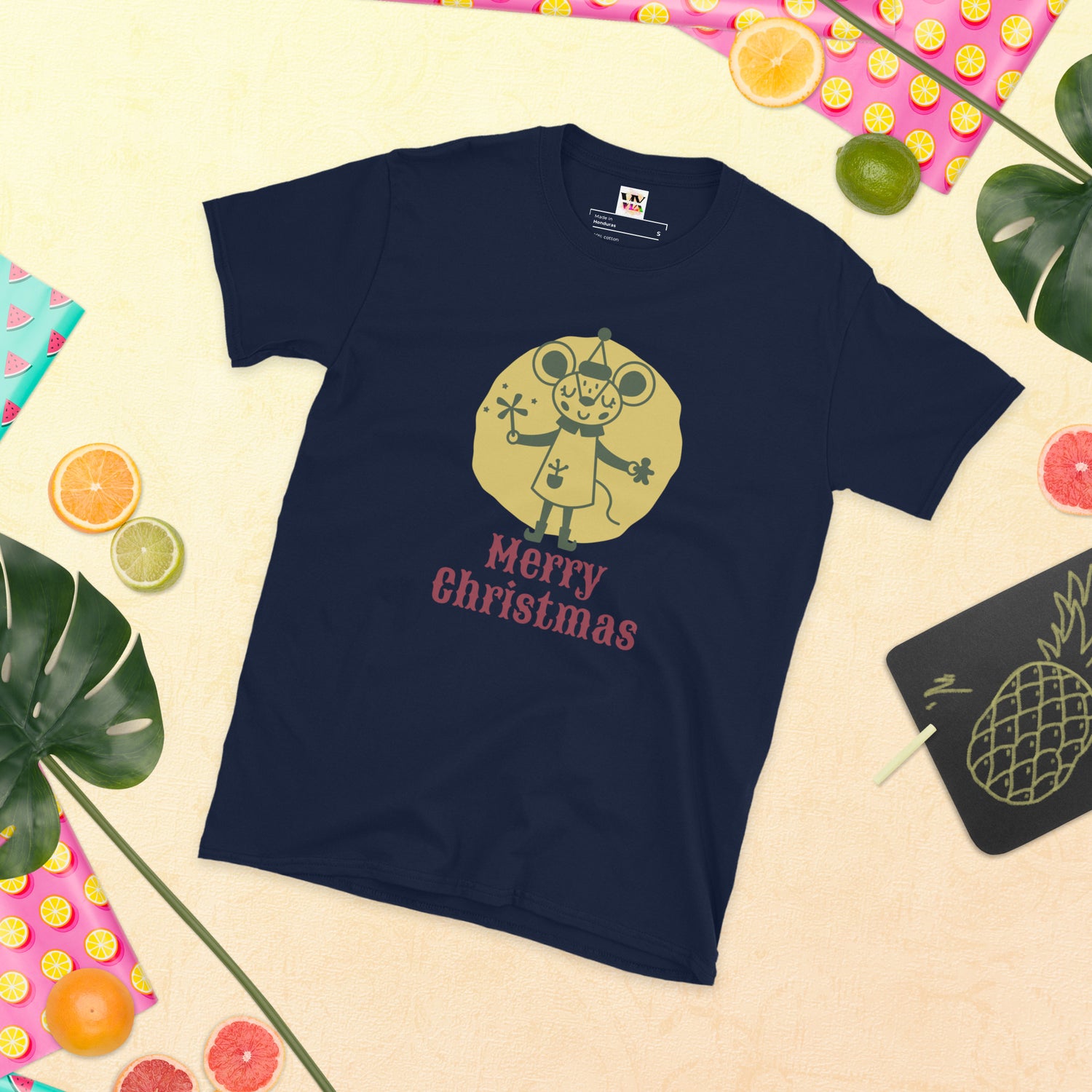 Camiseta Manga Curta Feliz Natal