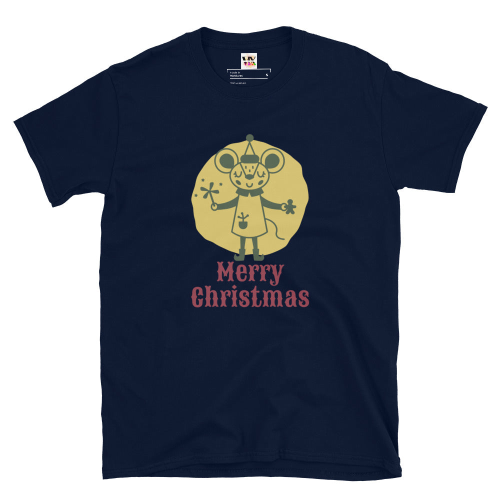 Camiseta de manga corta Feliz Navidad