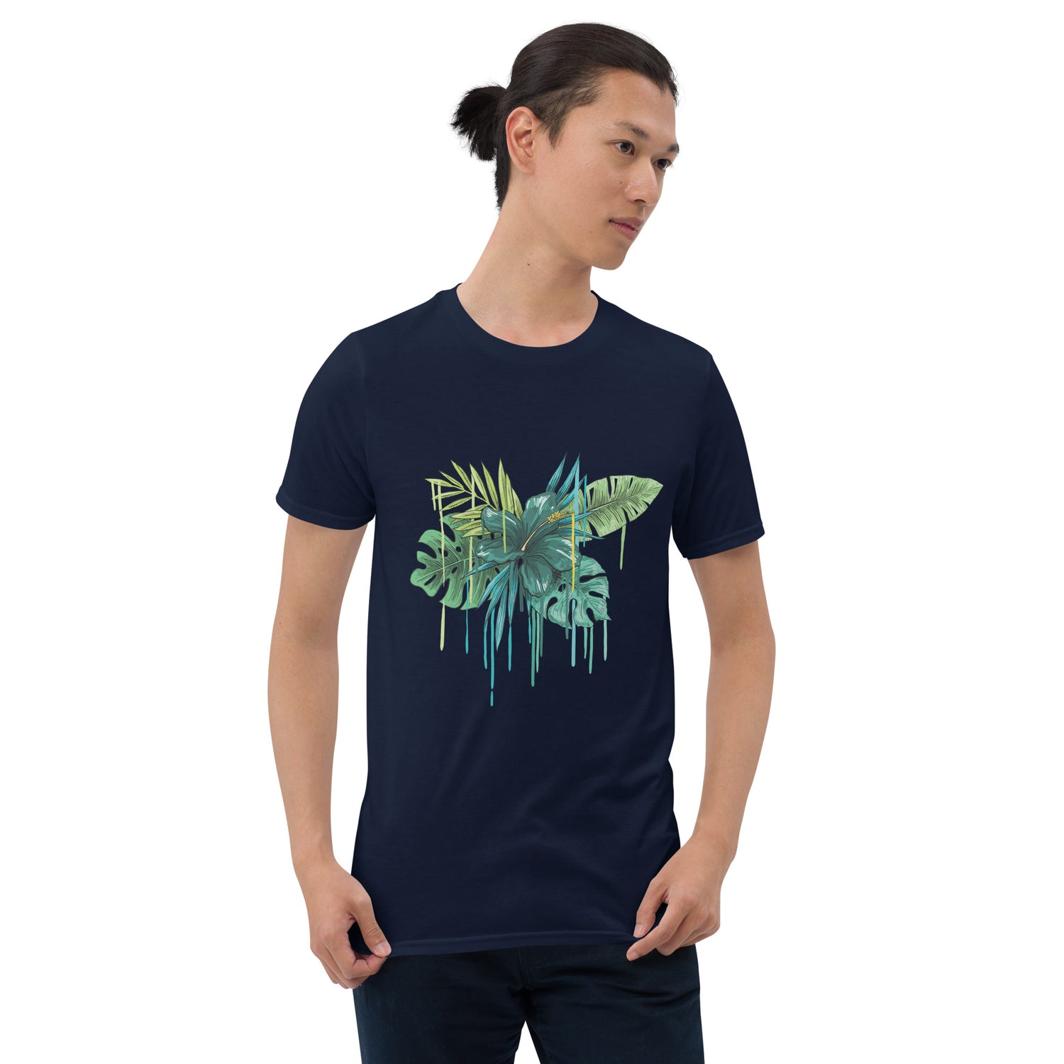 Short-Sleeve T-Shirt Blue Flower