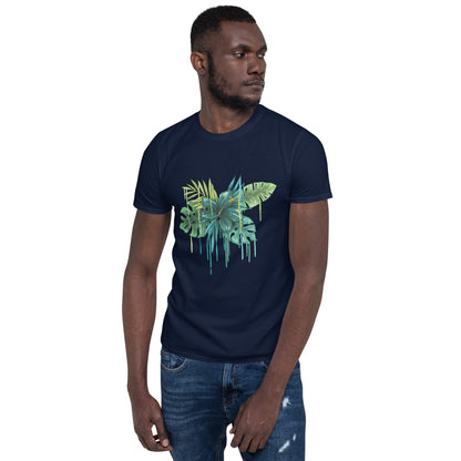 Short-Sleeve T-Shirt Blue Flower