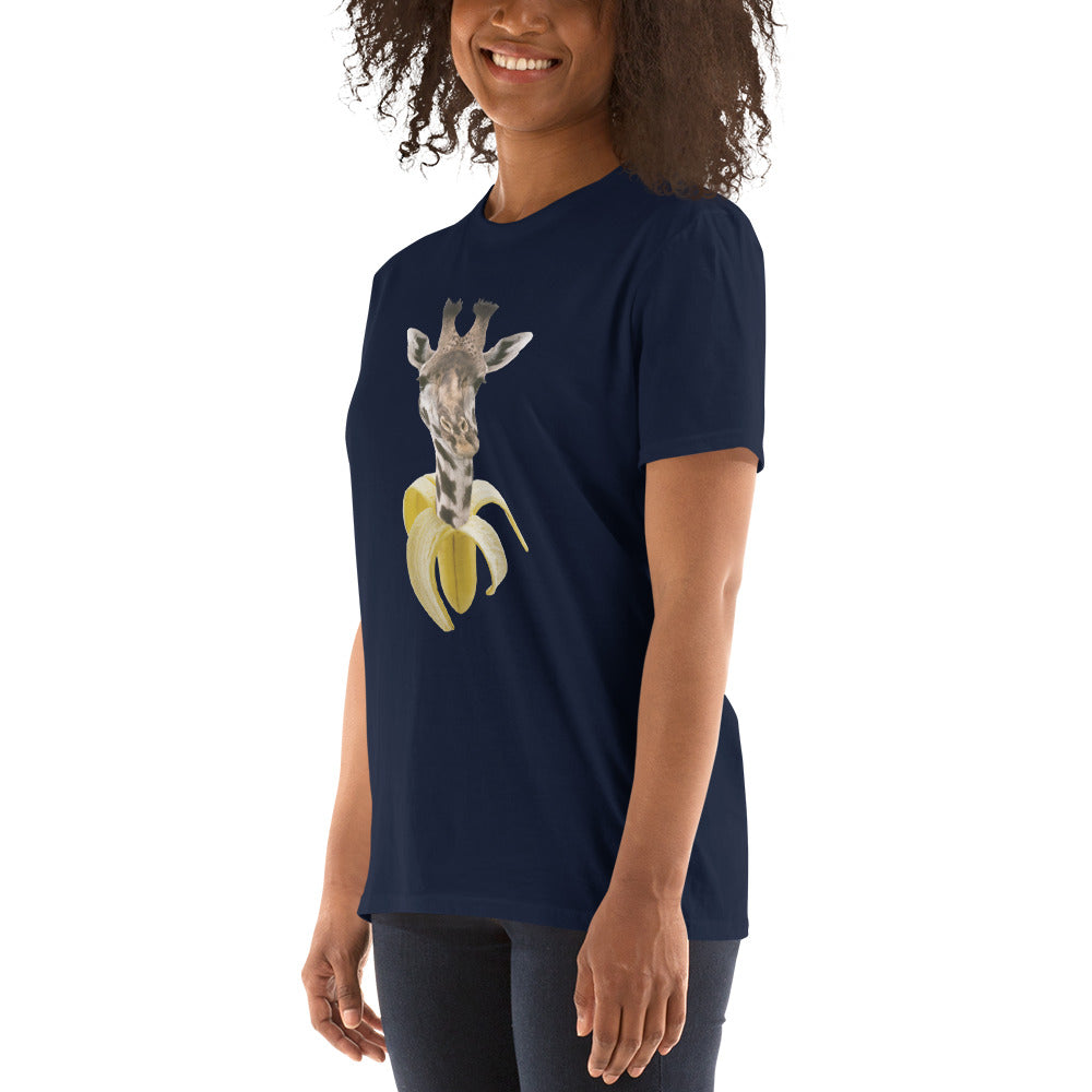 Camiseta Manga Curta Banana Girafa