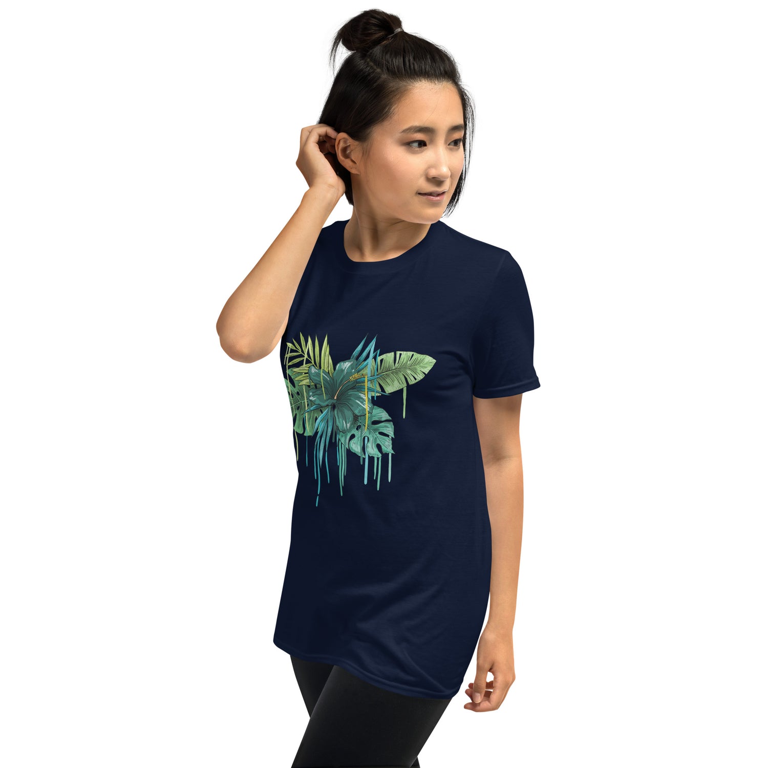 Short-Sleeve T-Shirt Blue Flower