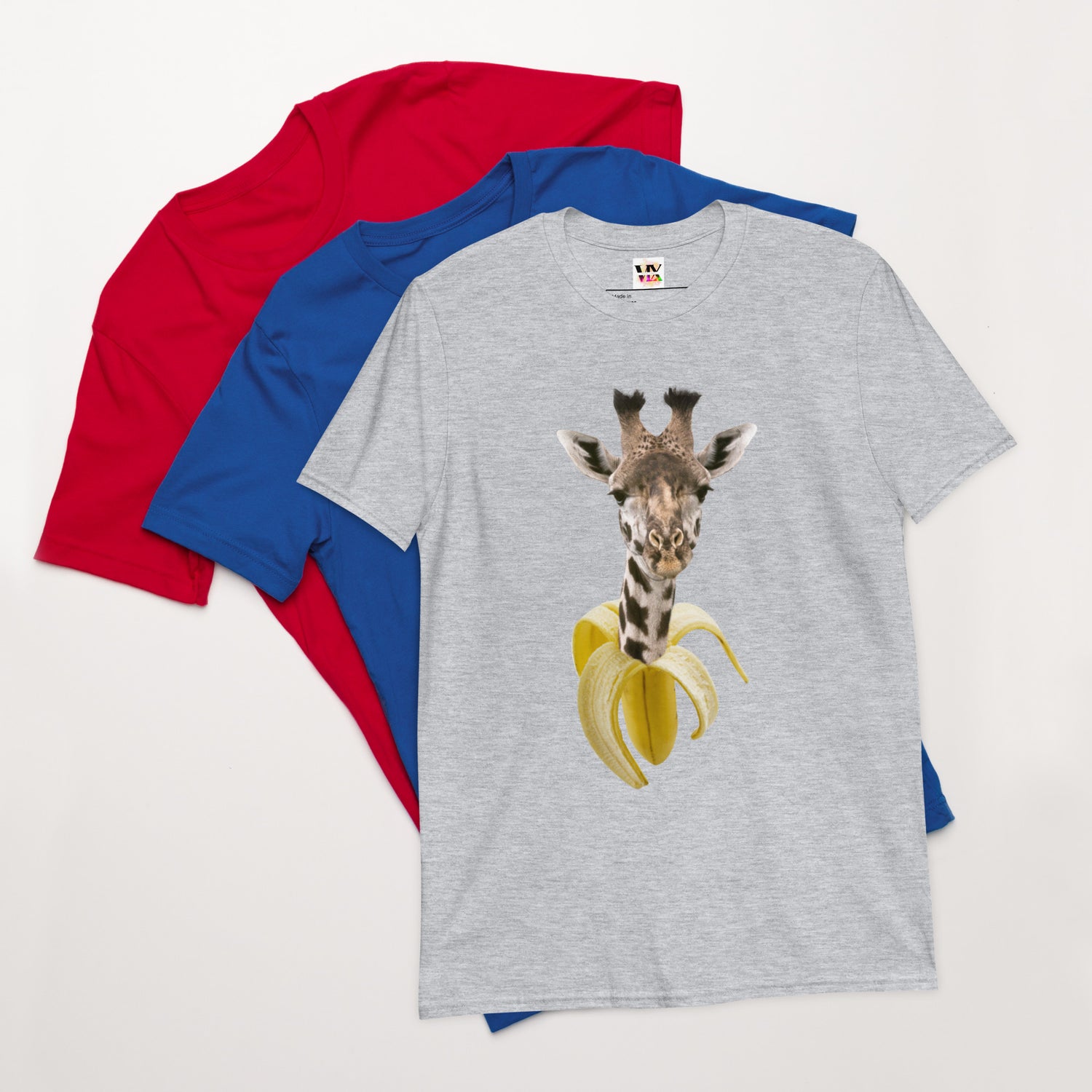 Camiseta Manga Curta Banana Girafa