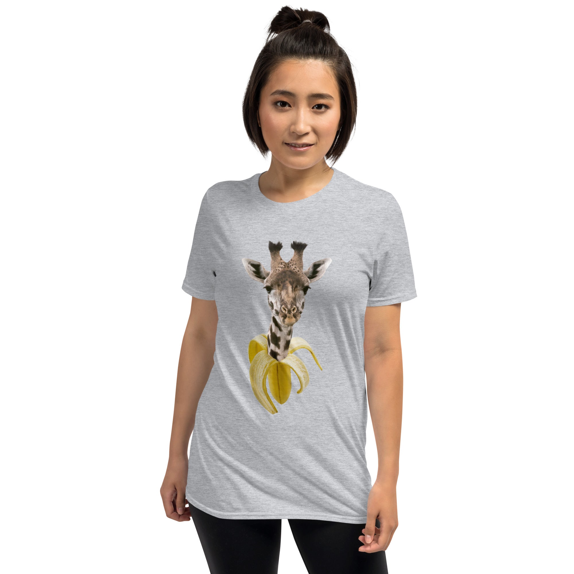 Camiseta Manga Curta Banana Girafa